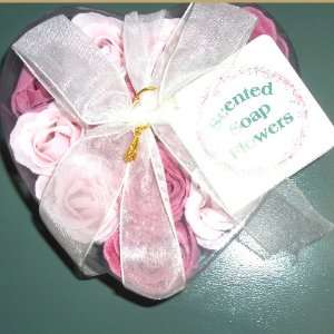  Set of Scented Rose Soap Flowers Beauty