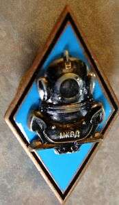 Russian diving diver helmet veteran rescue badge 3 D  