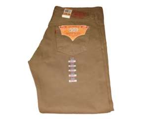 Jean Homme LEVIS 501 W42 T52 L30 KHAKI FdP offert neuf  