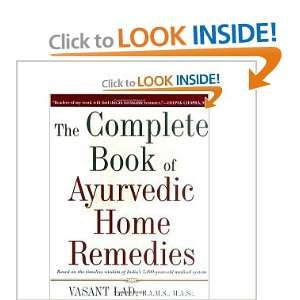   Book of Ayurvedic Home Remedies [Paperback] VASANT LAD Books