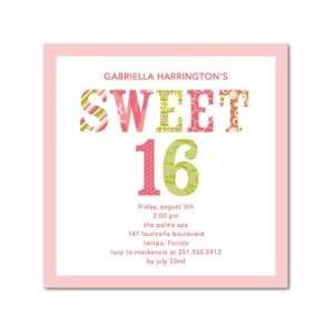   Party Invitations   Sweet Sixteen By Hello Little One For Tiny Prints
