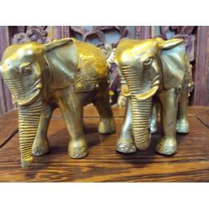  Brass Fortune Elephant(Pair)