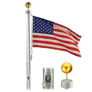  Vanguard 35 Foot 7x3 1/2x.156 Satin Finish Flagpole