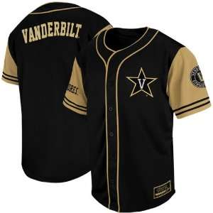 Vanderbilt Commodores Rally Baseball Jersey   Black  