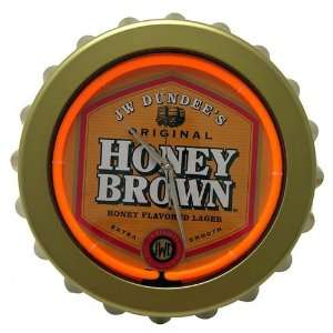  Licensed Genesee Honey Brown Neon Beer Bar Wall Clock 
