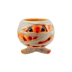  Attractive Ceramic Halloween Handpainted Mummy Candy Bowl 