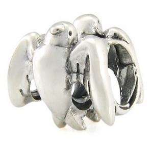 Swallow Bird 925 Solid Sterling Silver Authentic Ohm Bead fits 