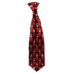  Christmas Musical Snowman Ties / Red