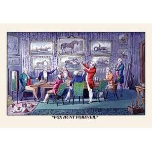  Vintage Art Toast to Fox Hunting   06431 5