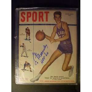 Ed Macauley St. Louis Bombers Autographed January 1949 Sport Magazine