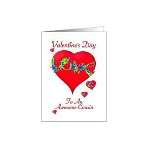 Valentine Greeting for Cousin Card