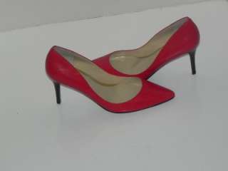NIB Ralph Lauren Vella Bright Red Leather Pumps Shoes size 10  