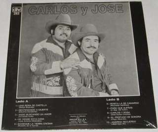 CARLOS Y JOSE   AMARGO RECUERDO   SEALED LP norteño  