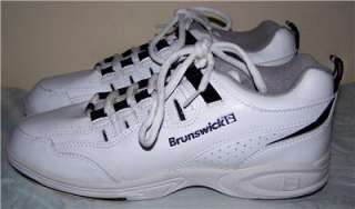 Brunswick Phantom Mens Size 10 M Euro 44 UK 9 White Black Bowling 