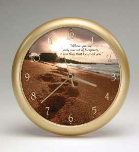 FOOTPRINTS in SAND Musical Clock Amazing Grace ea Hour  