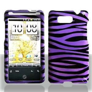  HTC Aria Purple/Black Zebra Hard Case Snap on Cover 