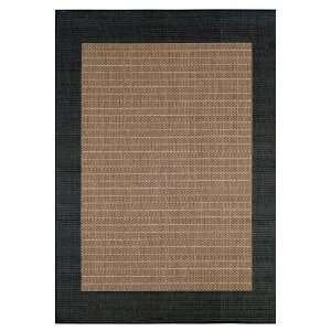  Couristan Checkered Field Area Rug   86 round, Chocolate 