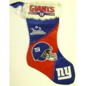  New York Giants NFL 3 Tone Plush Stocking Sports 