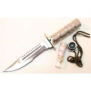   Lot 24 pc Case Hunting Knife Blade Stainless Steel Survival Kit 10.5