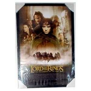 Lord Of The Rings Elijah Wood autographed Movie Poster Framed & Matted