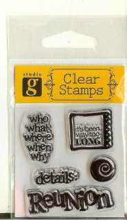 Series g Acrylic Stamps Series 31 Reunion  