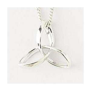    Sterling Silver Triquetra Necklace   Trinity 