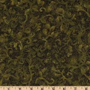  43 Wide Acorn Hollow Brocade Pine Fabric By The Yard 