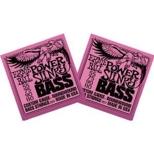 Ernie Ball 2831 Slinky Round Wound Power Bass Strings 2 Pack