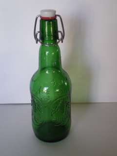 16oz. Grolsch Embossed Beer Bottle w/ Ceramic Stopper  