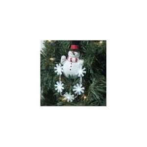   56 Snowman Ornament With Snowflake Chaser Lights #997