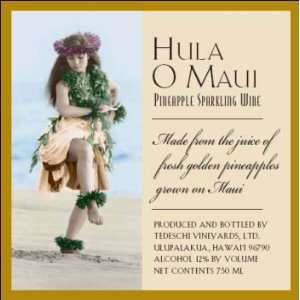   NV Hula OMaui Sparkling Pineapple Wine Hawaii Grocery & Gourmet Food