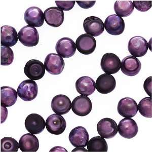  Purple Round Blister Pearls 9 10mm / 16 Inch Strand Arts 