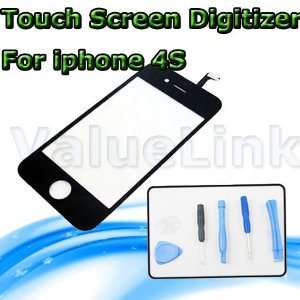 Black iPhone 4s glass screen touch screen digitizer + Repair tools kit 