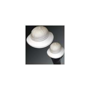  White Plastic Safari Hats