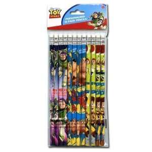  New   Toy Story 12Pk Pencil In Poly Bag & Header Case Pack 