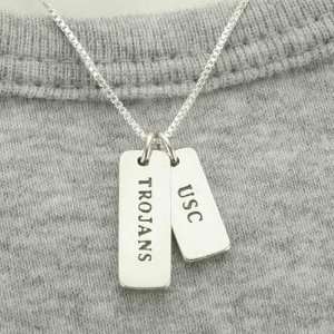 USC Trojans Ladies Sterling Silver Tag Necklace