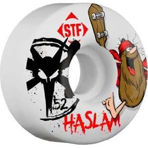  Bones Haslam Caveman STF 52mm Skateboard Wheels (Set Of 4 