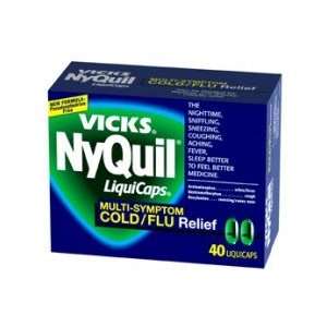  Vicks Nyquil Sinus Nighttime Relief Liqui Caplets, Value 