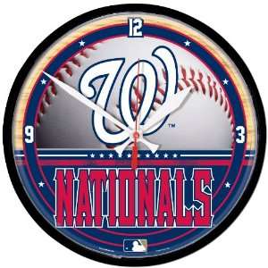 MLB Washington Nationals Round Clock 