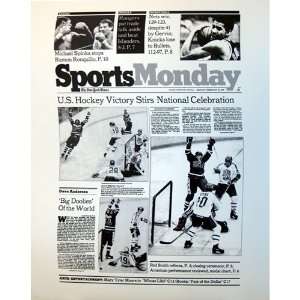   Cover Reprint February 25, 1980 USA Hockey Victory