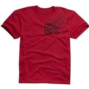  Fox Racing Rapid T Shirt   Small/Red Automotive