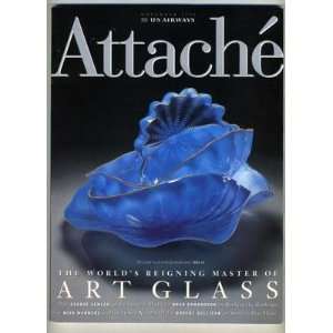  USAirways In Flight Magazine ATTACHE 1998 Art Glass 