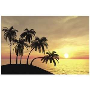  Sunset Beach Backdrop Banner   Party Decorations & Banners 