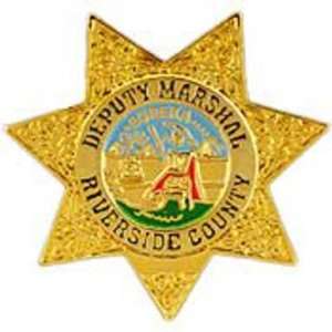  Riverside County Deputy Marshal Badge Pin 1 Arts, Crafts 