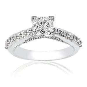   Cut Diamond Engagement Ring VS2 G IGI Fascinating Diamonds Jewelry