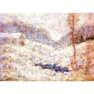   John Henry Twachtman   24 x 18 inches   Winter Scen