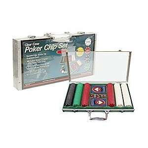 Trademark Poker 300 Chip Set Pre Packaged with Clear Top Aluminum Case 