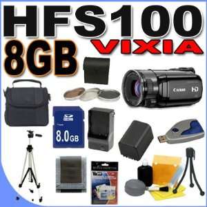  Canon VIXIA HFS100 HD Flash Memory Camcorder w/10x Optical 