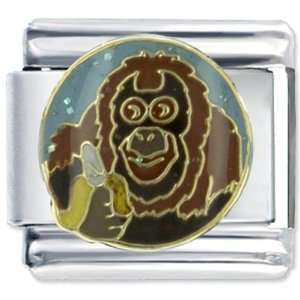 Orangutan Monkey Animal Italian Charms Bracelet Link