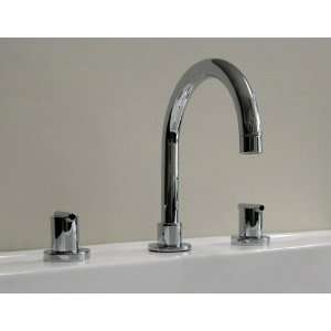  Grayson Modern Chrome 3 Hole Faucet Set